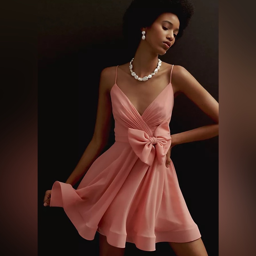 Mac Duggal Pink Mini Dress NWT Womens size 10